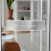 Moderne Luxe Silver Business Foil Moderne