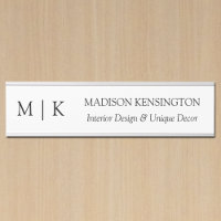 Monogramme minimaliste ou ajouter un logo