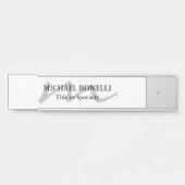 Porte-nom Pour Porte Monogramme moderne tendance professionnel initial (Devant)