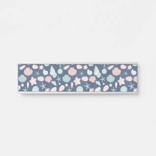 Porte-nom Pour Porte motif des coquillages