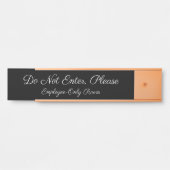 Porte-nom Pour Porte "N'Entrez Pas, S'Il Vous Plaît" Signe Porte (Devant)
