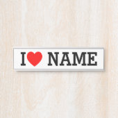 Porte-nom Pour Porte Nom du coeur (Devant)