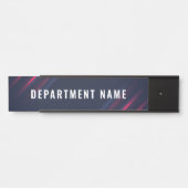 Porte-nom Pour Porte Nom du département Signal de porte (Devant)