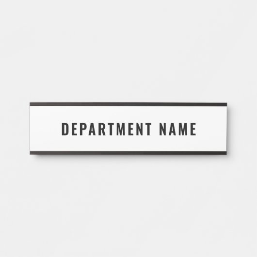 Porte-nom Pour Porte Nom du département Signal de porte (Devant)