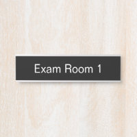 Numéro de salle d'examen Modèle de texte noir et b