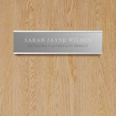 Porte-nom Pour Porte Office Argent extrêmement important