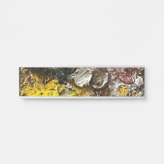 Porte-nom Pour Porte Palette de l'artiste #1 (Devant)