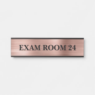 Porte-nom Pour Porte Panneau de docteur en or rose Salle d'examen