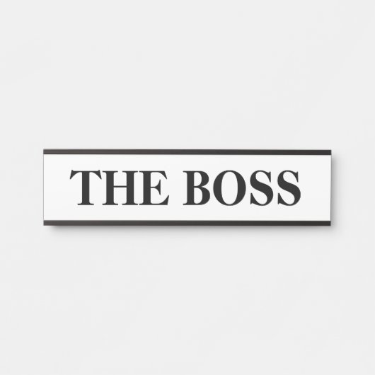 Porte-nom Pour Porte Panneau de nom de porte suspendu du patron (Devant)