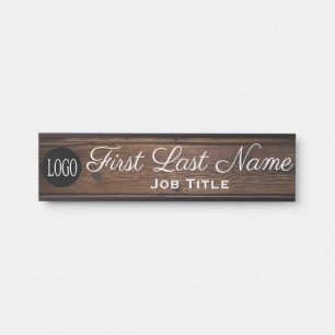 Porte-nom Pour Porte Panneau de porte de bureau avec logo élégant aspec