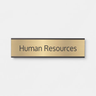 Porte-nom Pour Porte Panneau de porte de bureau des ressources humaines