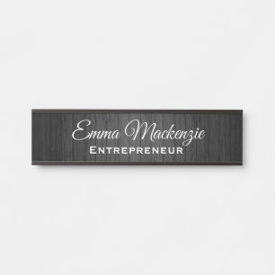 Porte-nom Pour Porte Panneau de porte de bureau personnalisable Grain d