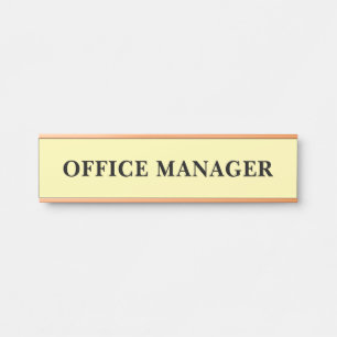 Porte-nom Pour Porte Panneau de porte de bureau professionnel moderne