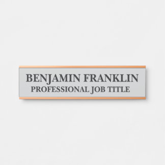 Porte-nom Pour Porte Panneau de porte de bureau professionnel moderne