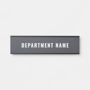 Porte-nom Pour Porte Panneau de porte noire 🖤 simple nom du départemen