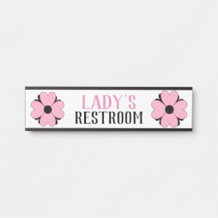 Porte-nom Pour Porte Panneau de porte suspendu pour toilettes pour dame