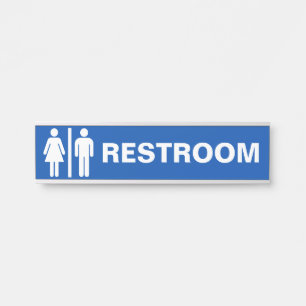 Porte-nom Pour Porte Panneau de salle de bain unisexe moderne pour port