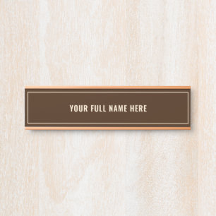 Porte-nom Pour Porte Panneau encadré personnalisé avec votre nom, vos c