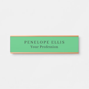 Porte-nom Pour Porte Paris Vert Unique Original Classique Professionnel