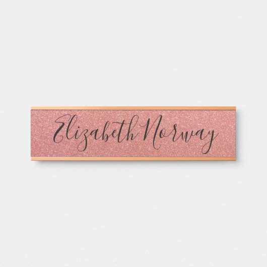 Porte-nom Pour Porte Parties scintillant (Devant)