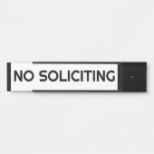 PORTE-NOM POUR PORTE PAS DE SOLICITATION (Devant)