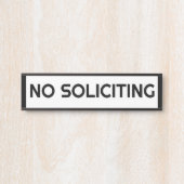 PORTE-NOM POUR PORTE PAS DE SOLICITATION (Devant)