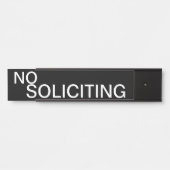 Porte-nom Pour Porte Pas de sollicitation (Devant)