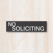 Porte-nom Pour Porte Pas de sollicitation (Devant)