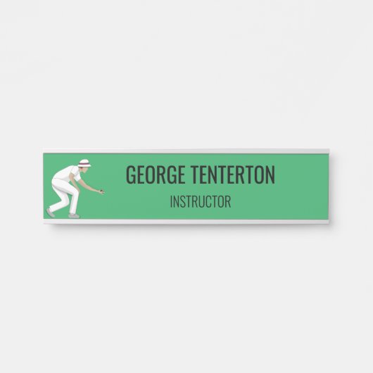 Porte-nom Pour Porte Pelouse Bowls (Devant)