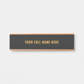 Porte-nom Pour Porte Personalized Custom Name Door Sign Example (Devant)