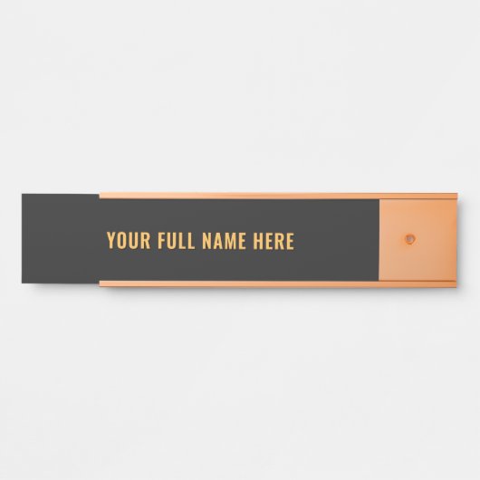 Porte-nom Pour Porte Personalized Custom Name Door Sign Example (Devant)