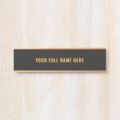 Porte-nom Pour Porte Personalized Custom Name Door Sign Example (Devant)