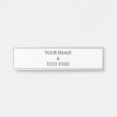 Porte-nom Pour Porte Personalized Custom Your Own Photo & Text (Devant)