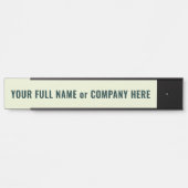 Porte-nom Pour Porte Personnalisé Votre Nom Porte Signe Exemple (Devant)