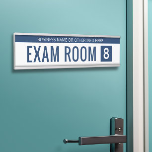 Porte-nom Pour Porte Pièce blanche d'examen de marine pour docteur
