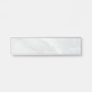 Porte-nom Pour Porte Pierre et cristal d'agate fluide abstraite de luxe