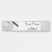 Porte-nom Pour Porte placa de nombre colgante estandar (Devant)