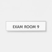 Porte-nom Pour Porte Plat de porte "de pièce d'examen" (Devant)
