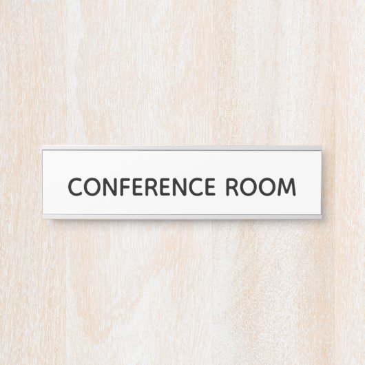 Porte-nom Pour Porte Plat de porte "de salle de conférence" (Devant)
