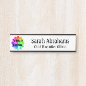 Porte-nom Pour Porte Porte de bureau professionnelle moderne signe votr (Devant)