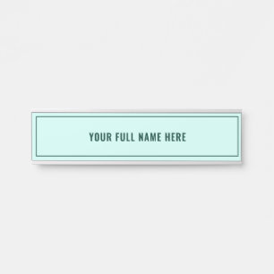 Porte-nom Pour Porte Porte de nom personnalisée Signer vos couleurs et