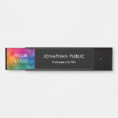 Porte-nom Pour Porte Porte Signes Votre Entreprise Logo Ici Moderne (Devant)