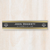 Porte-nom Pour Porte PROCUREUR DE DROIT | élégant (Devant)