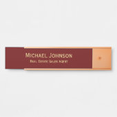 Porte-nom Pour Porte Professionnel Moderne Bureau Titre (Devant)