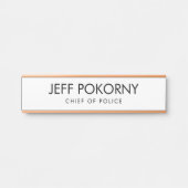 Porte-nom Pour Porte Professionnel personnalisé (Devant)