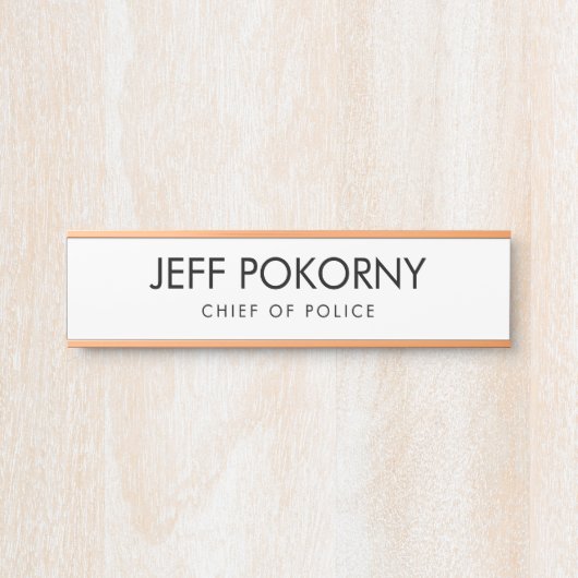 Porte-nom Pour Porte Professionnel personnalisé (Devant)