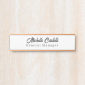 Porte-nom Pour Porte Professionnel Unique Classique Simple (Devant)