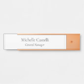 Porte-nom Pour Porte Professionnel Unique Classique Simple (Devant)