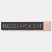 Porte-nom Pour Porte Propre, Respectable et élégant "S'IL VOUS PLAÎT, A (Devant)