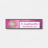 Porte-nom Pour Porte Raspberry Hot Pink Professional Creative Office (Devant)